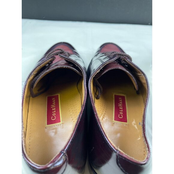 Cole Haan Men's Wine Leather Shoes/ Oxfords/ Lace up Size 10D SKU 4781 - Picture 6 of 9